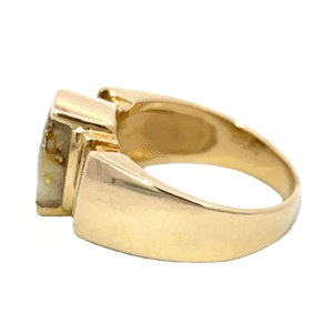 Ladies, Gold quartz, Ring, Alaska Mint, Diamond, RL904D24Q