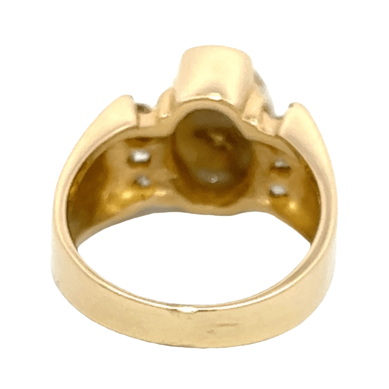 Ladies, Gold quartz, Ring, Alaska Mint, Diamond, RL904D24Q