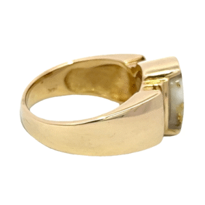 Ladies, Gold quartz, Ring, Alaska Mint, Diamond, RL904D24Q
