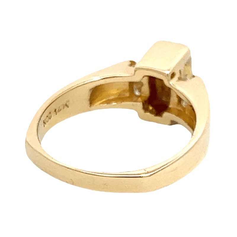 Gold quartz, Ring, Alaska Mint, Diamond, RLDL50D12Q