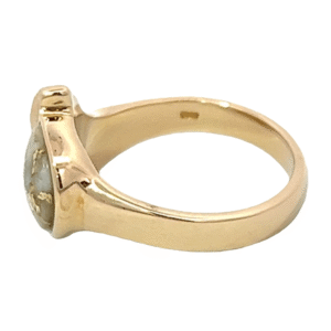 Ladies Gold Quartz & Diamond Ring, Alaska Mint