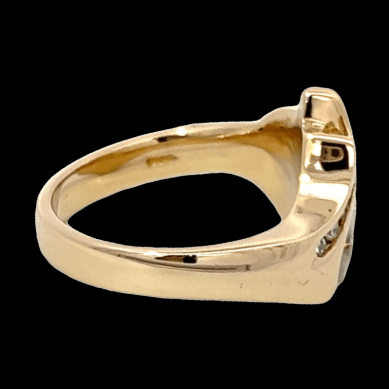 Gold quartz, Ring, Alaska Mint, Diamond, RLDL71D10Q
