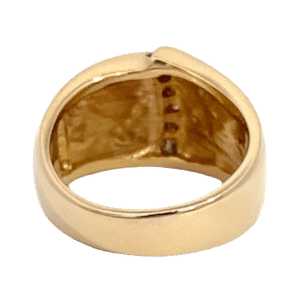 Ladies, Gold Quartz, & Diamond, Ring, Alaska Mint