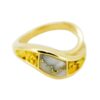 Wave Gold Quartz & Nugget Ring, Alaska Mint