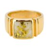Men's Gold Quartz Ring, Alaska Mint