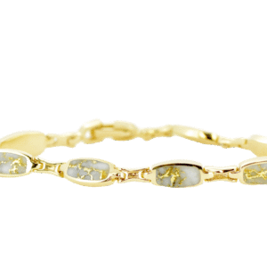 Gold quartz bracelet