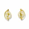 Gold Quartz Post Earrings, Alaska Mint