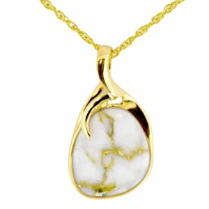 Gold Quartz Pendant, Alaska Mint