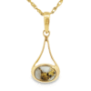 Gold Quartz Pendant, Alaska Mint