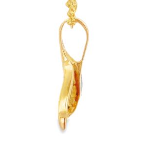 Whale Tail Gold Nugget Pendant, Alaska Mint