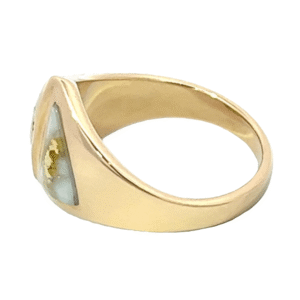 Gold quartz, Ring, Alaska Mint, Diamond, RL536D10Q