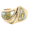 Gold quartz, Ring, Alaska Mint, Diamond, RL536D10Q