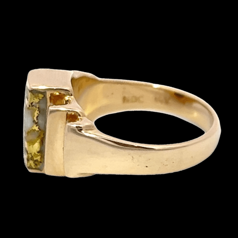 Gold quartz, Ring, Alaska Mint, Diamond, RL639D48Q