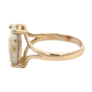 Gold quartz, Ring, Alaska Mint, RL646Q