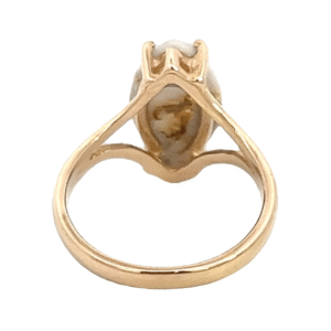 Gold quartz, Ring, Alaska Mint, RL646Q