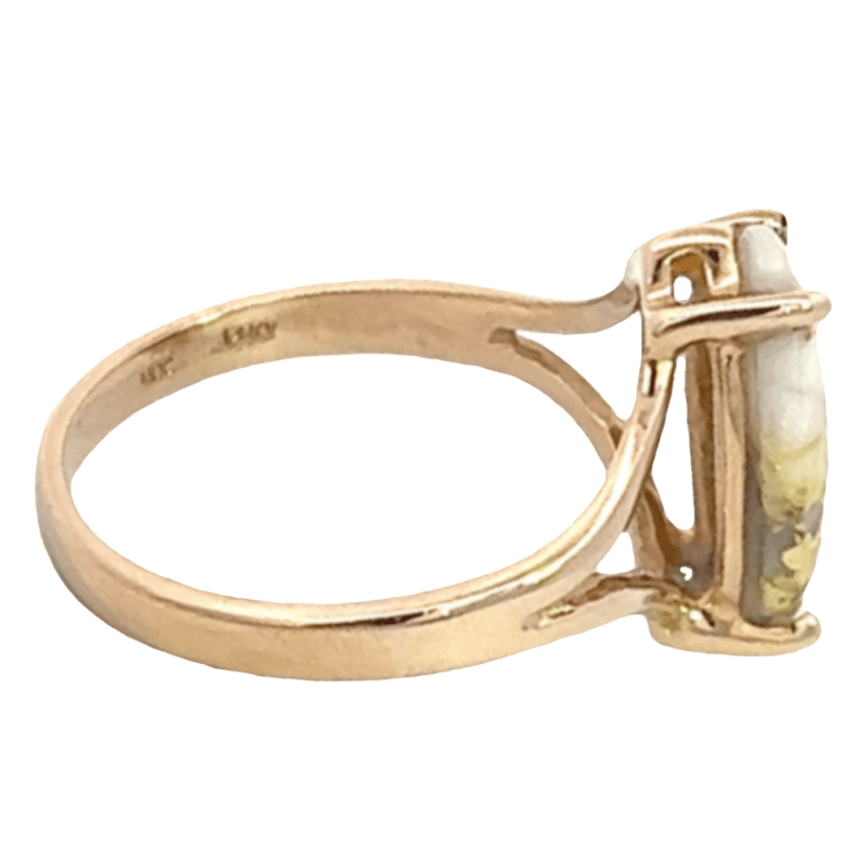 Gold quartz, Ring, Alaska Mint, RL646Q
