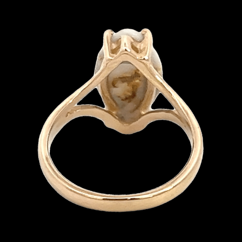 Gold quartz, Ring, Alaska Mint, RL646Q