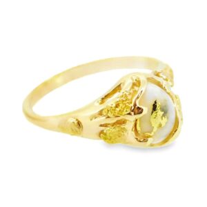 Ladies Gold Quartz Ring, Alaska Mint