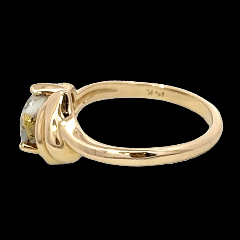 Gold quartz, Ring, Alaska Mint, Diamond, RL741D4Q