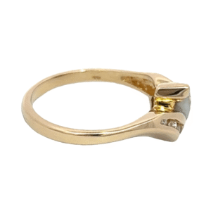 Gold quartz, Ring, Alaska Mint, Diamond, RL745D6Q