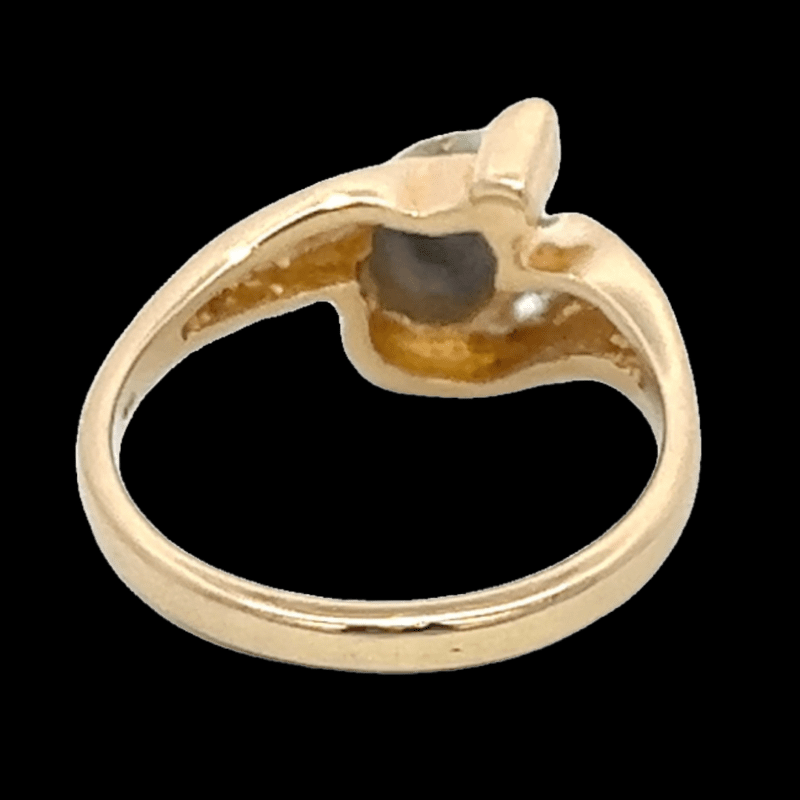 Gold quartz, Ring, Alaska Mint, Diamond, RL745D6Q