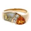 Ladies Gold Quartz Ring