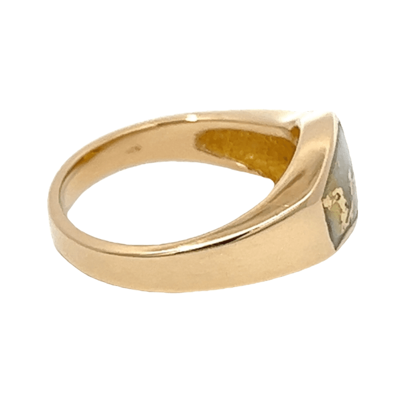Ladies Gold Quartz Ring