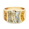 Ladies Gold Quartz Ring, Alaska Mint