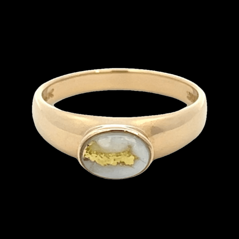 Gold quartz, Ring, Alaska Mint, RLL1427Q