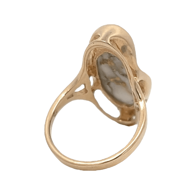 Ladies, Gold Quartz, RLN790Q, Ring, Alaska Mint