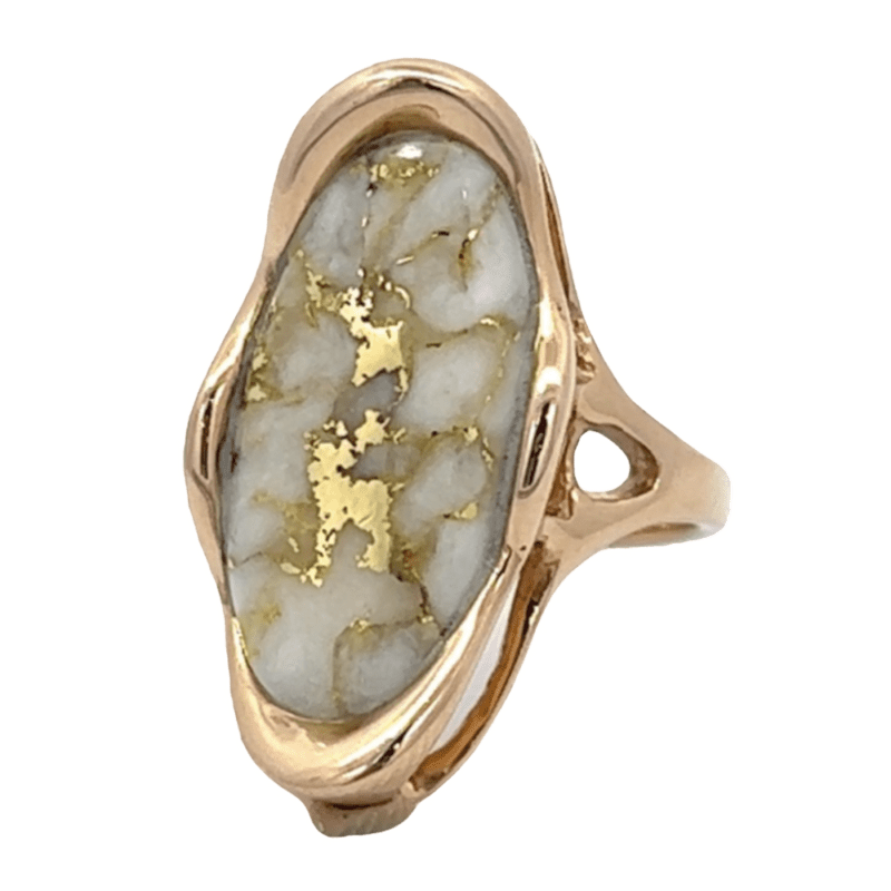 Ladies, Gold Quartz, RLN790Q, Ring, Alaska Mint
