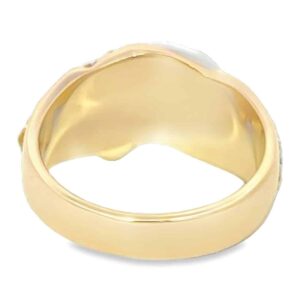 Men's Gold Quartz Nugget Ring, Alaska Mint