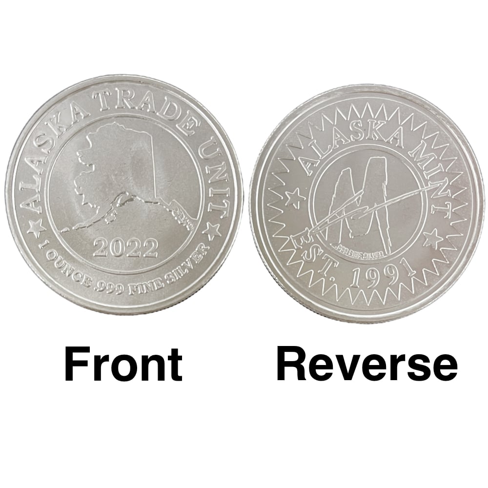 Details about   Alaska Mint Sled Dog Husky Silver Medallion Proof 1Oz 