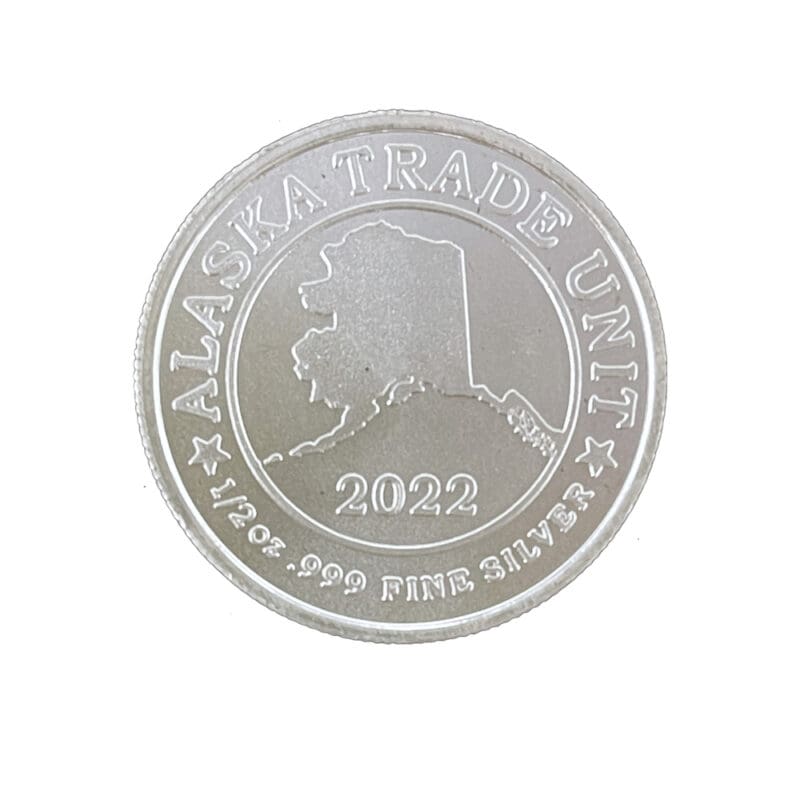 2022 Alaska Trade Unit 1/2 oz. Silver Medallion