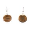 Ivory Round Leverback Earrings