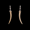 Ivory Claw Leverback Earrings
