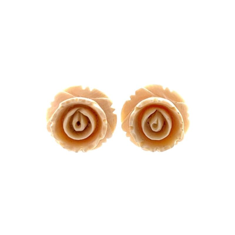 Ivory Rose Post Earrings