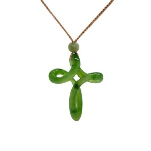 Jade Icthuse Cross Pendant