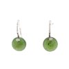 Jade Round Dangle Earrings