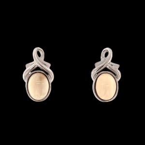Mammoth Ivory Oval Post Earrings