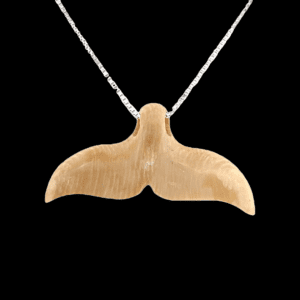 Mammoth Ivory Whale Tail Pendant