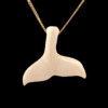 Mammoth Ivory Whale Tail Pendant