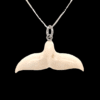 Mammoth Ivory Whale Tail Pendant