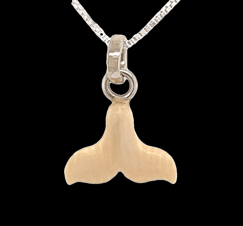 Ivory Whale Tail Pendant