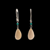 Ivory Teardrop Dangle Earrings