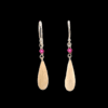 Ivory Teardrop Dangle Earrings