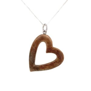 Ivory Carved Heart Pendant