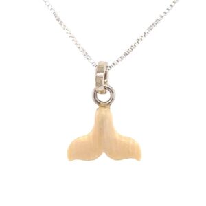 Ivory Whale Tail Pendant