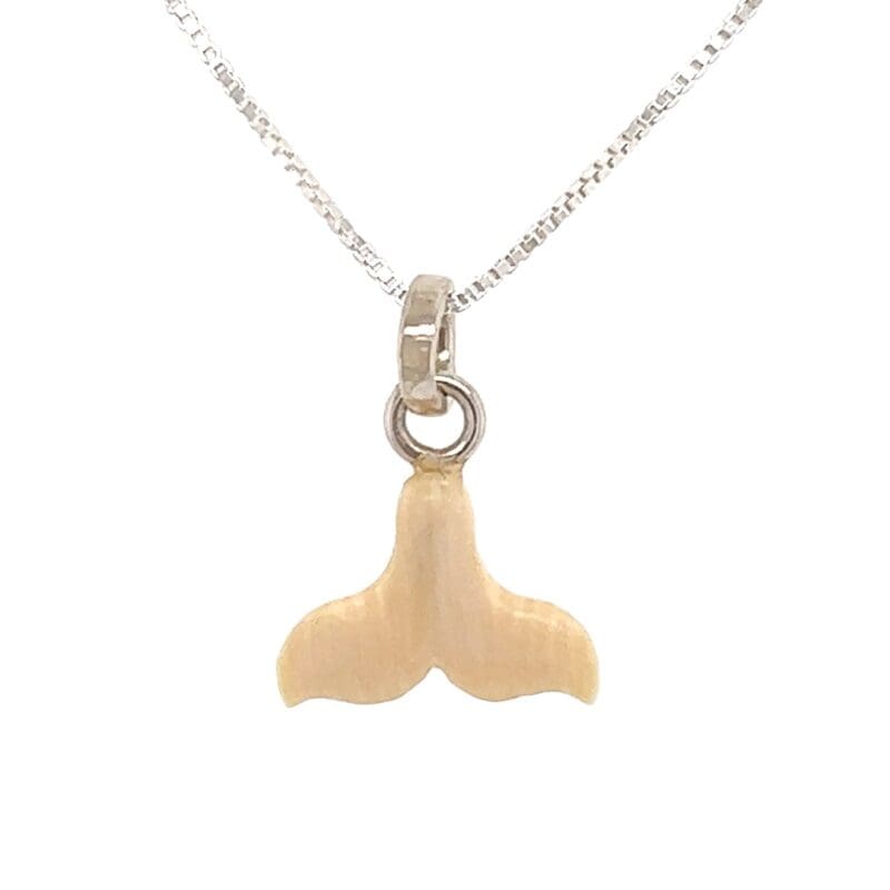 Ivory Whale Tail Pendant