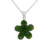 Jade forget-me-knot pendant
